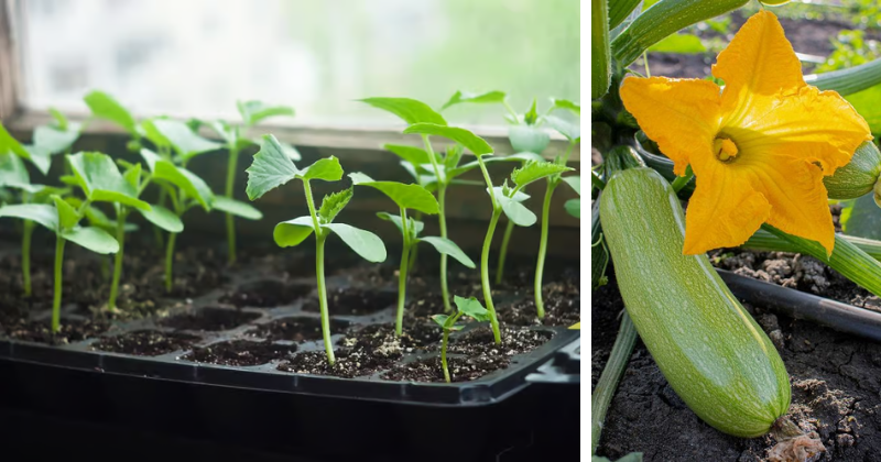 semis des courgettes