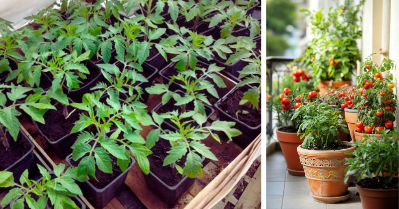 jeunes plants de tomates